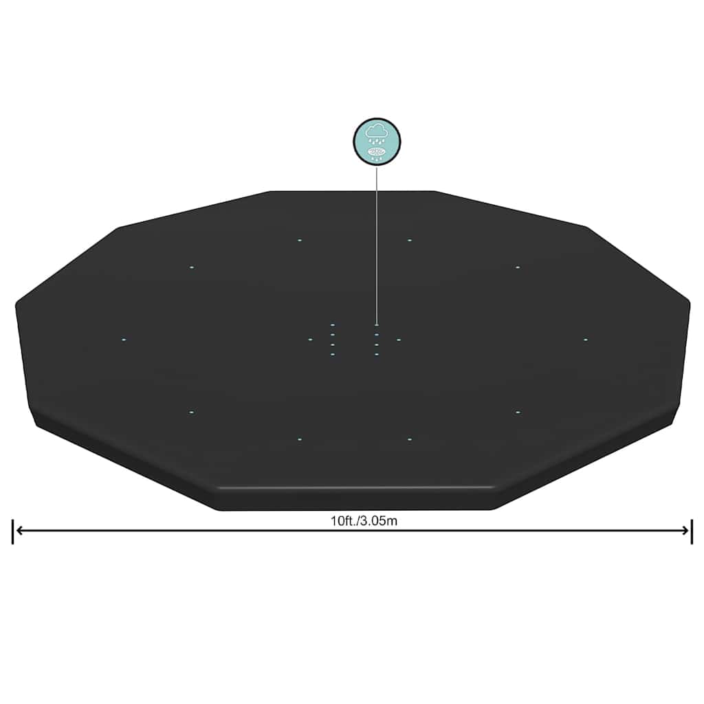 poolovertræk Flowclear 305 cm