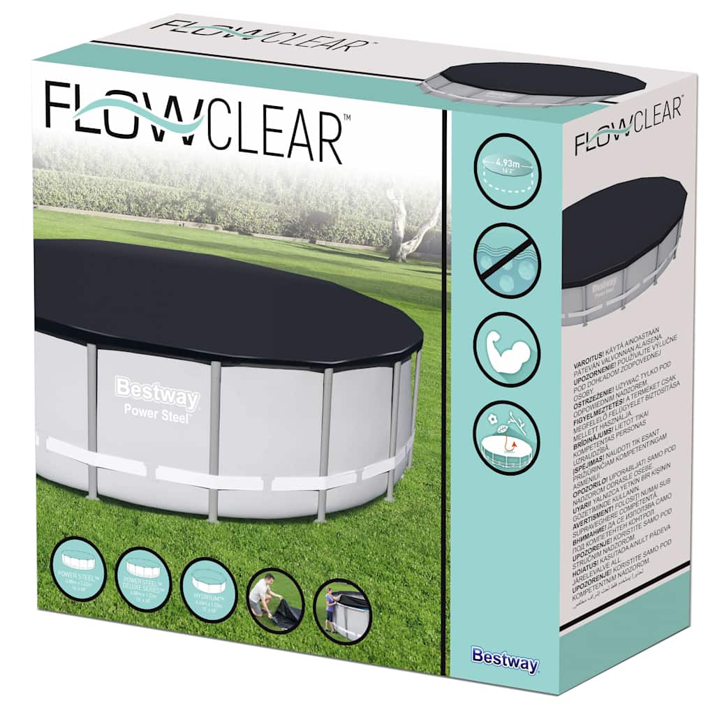 poolovertræk Flowclear 488 cm