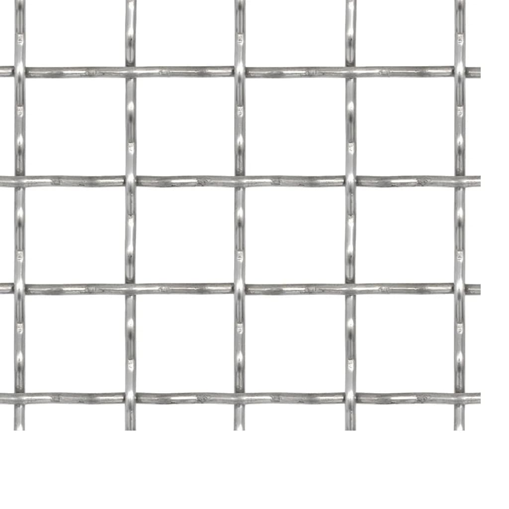 rillet trådnetspanel rustfrit stål 100 x 85 cm 11 x 11 x 2 mm