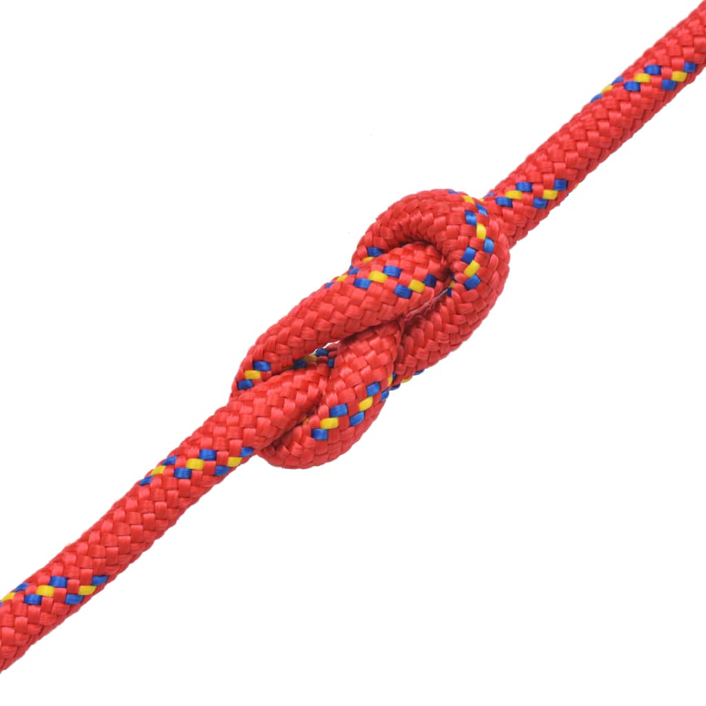 marinereb i polypropylen 6 mm 100 m rød