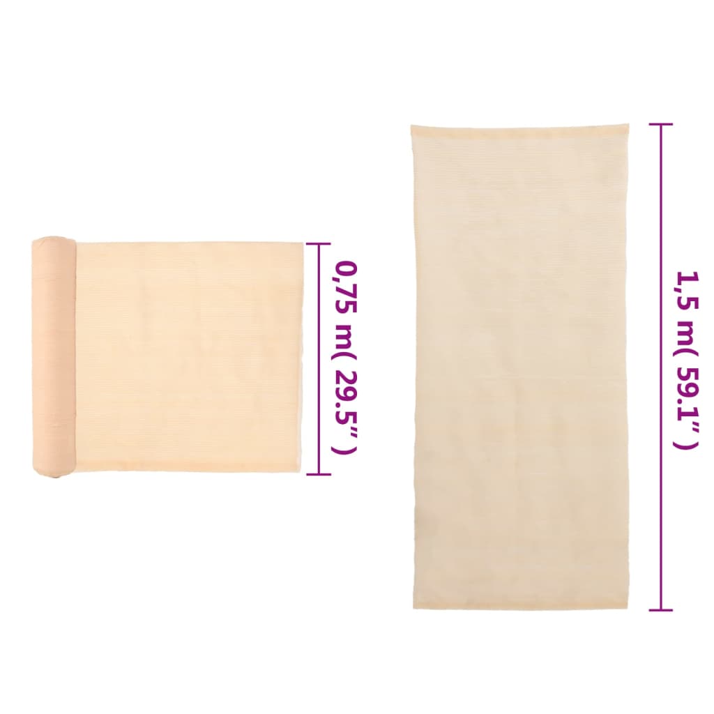 trådnetsskærm HDPE 1,5 x 25 m beige