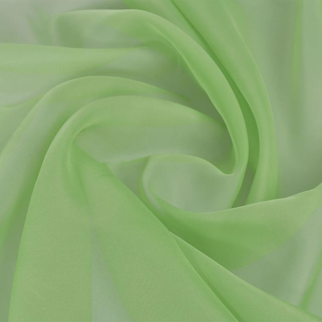 Voile Stof 1,45 x 20 m grøn