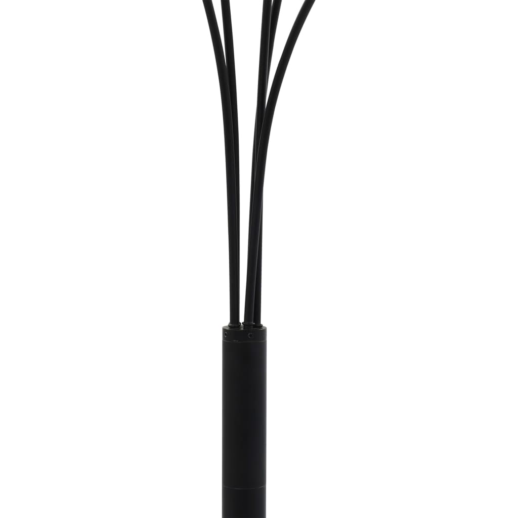 standerlampe 200 cm 5 x E14 sort og guld