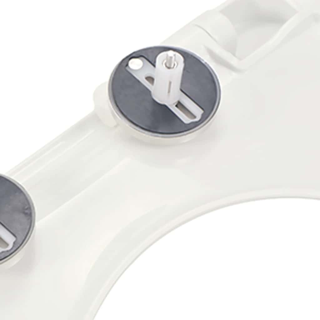 toiletsæde med soft-close og quick release-design hvid