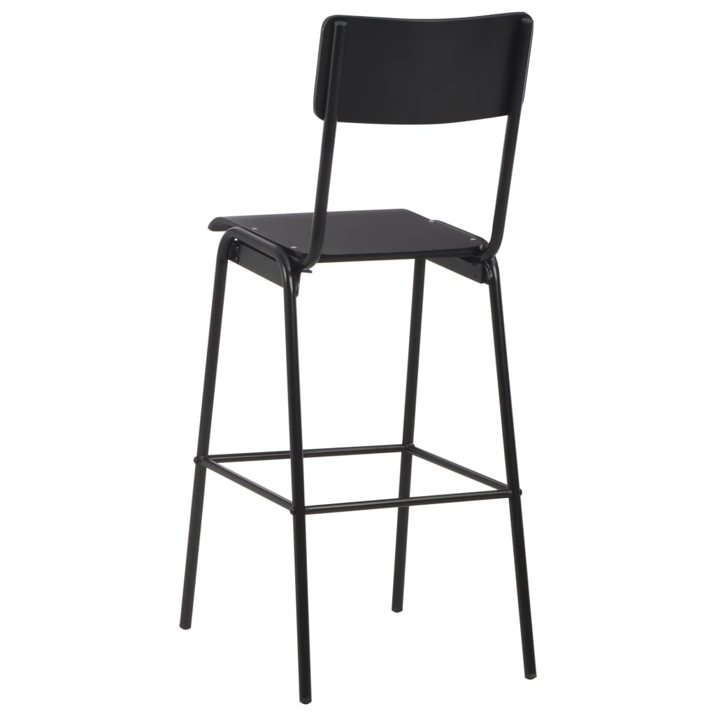 barsæt i 3 dele stål sort