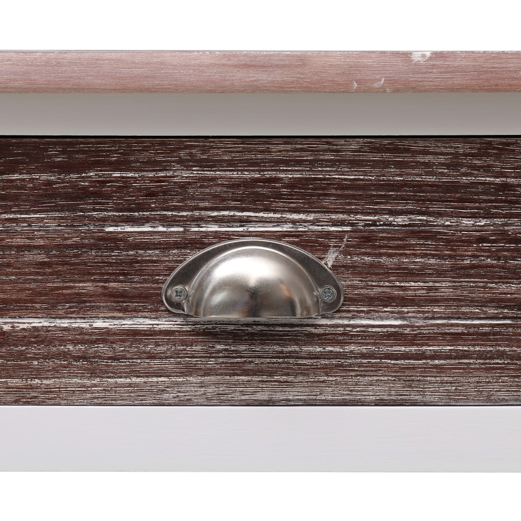 konsolbord 90 x 30 x 77 cm træ brun