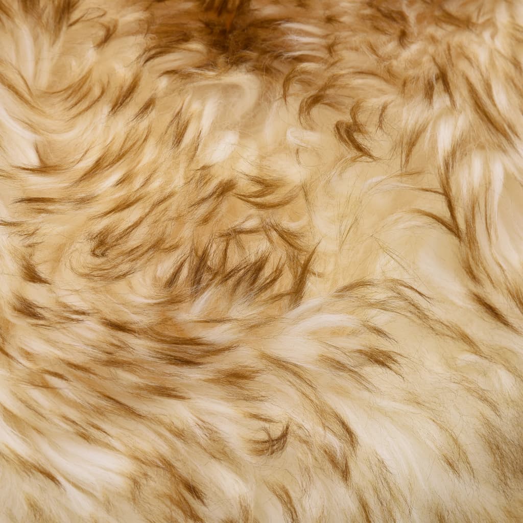 fåreskindstæppe 60 x 90 cm melangebrun