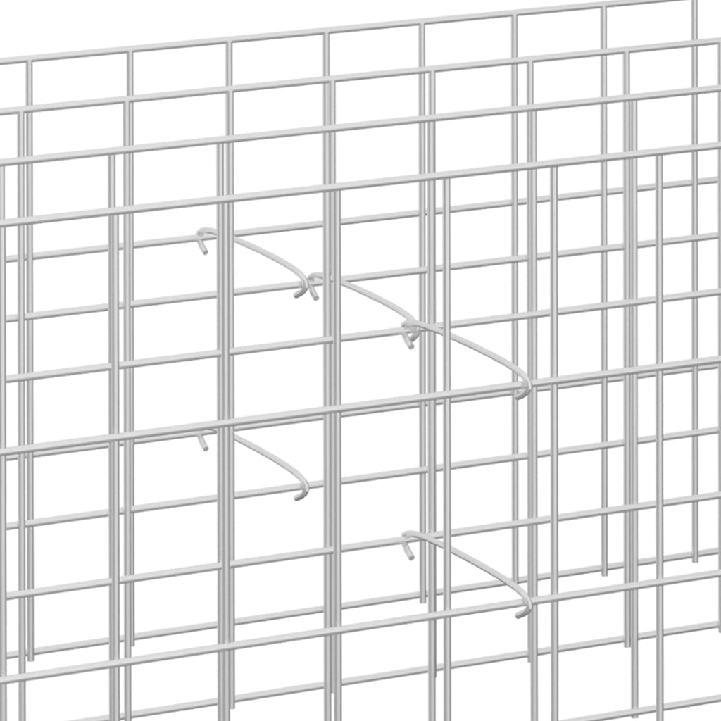 gabionkroge 100 stk. galvaniseret stål 15 cm