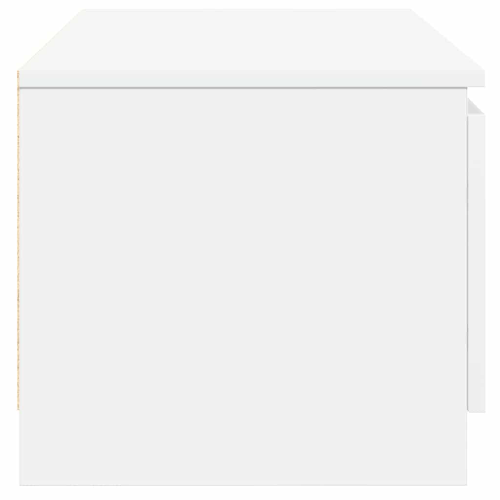 tv-bord 140x40x35,5 cm konstrueret træ hvid