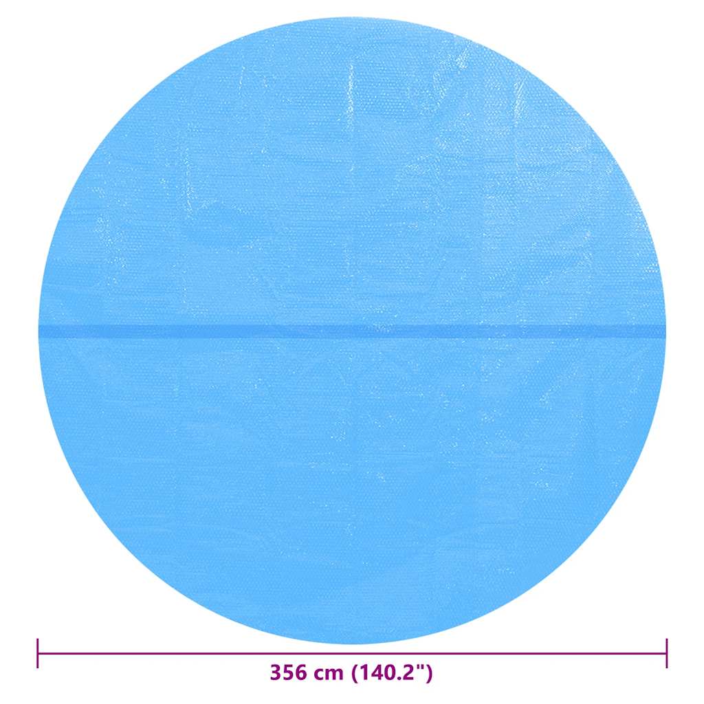 poolovertræk 356 cm PE blå