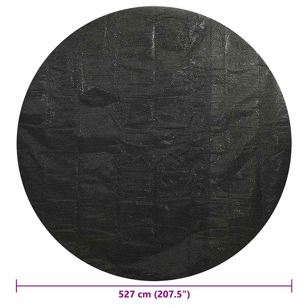 poolovertræk 527 cm PE sort