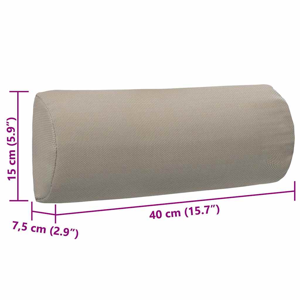 nakkestøtte til havestol 40x7,5x15 cm textilene gråbrun
