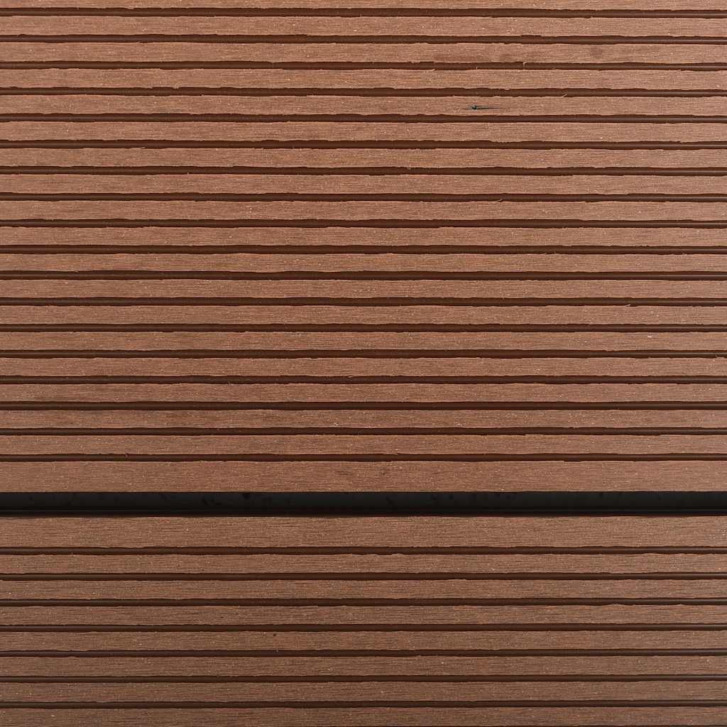 udendørs brusekar 110 x 62 cm WPC rustfrit stål brun