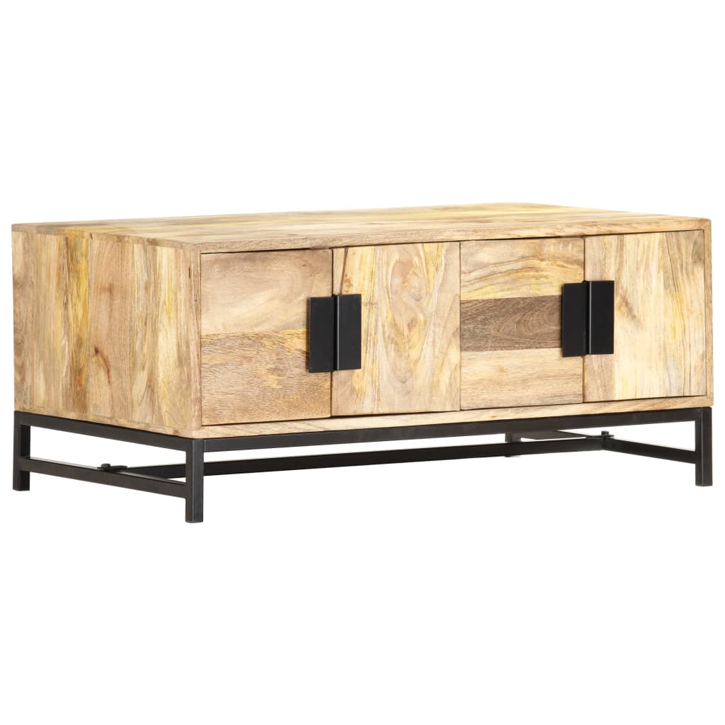 sofabord 90 x 55 x 40 cm massivt mangotræ
