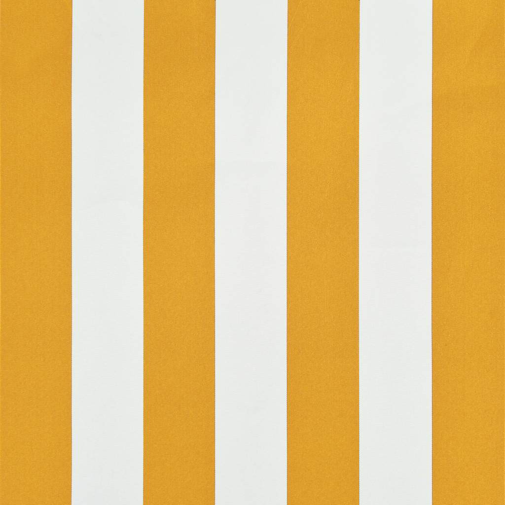 foldemarkise 100x150 cm gul og hvid