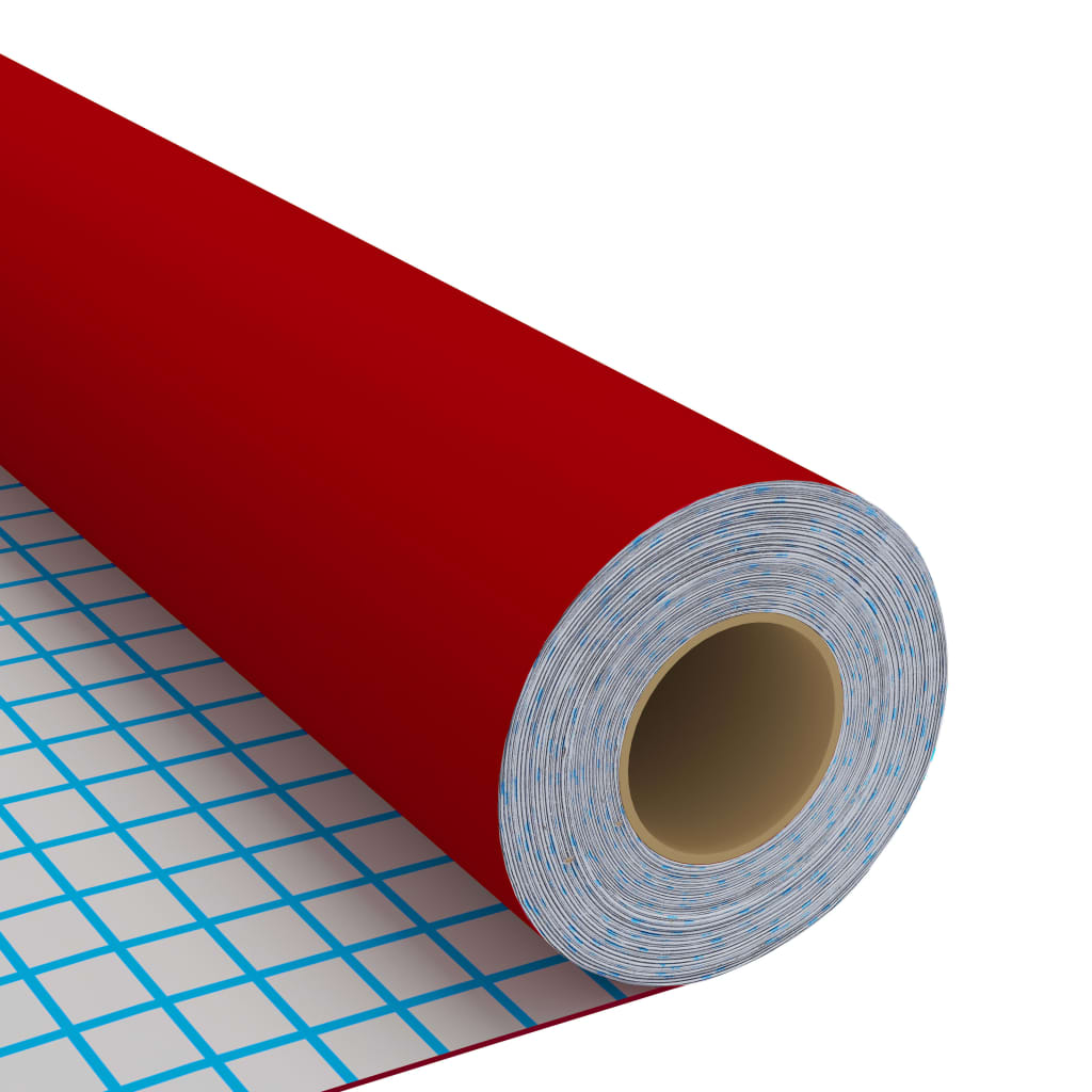 selvklæbende folie til møbler 500x90 cm PVC rød