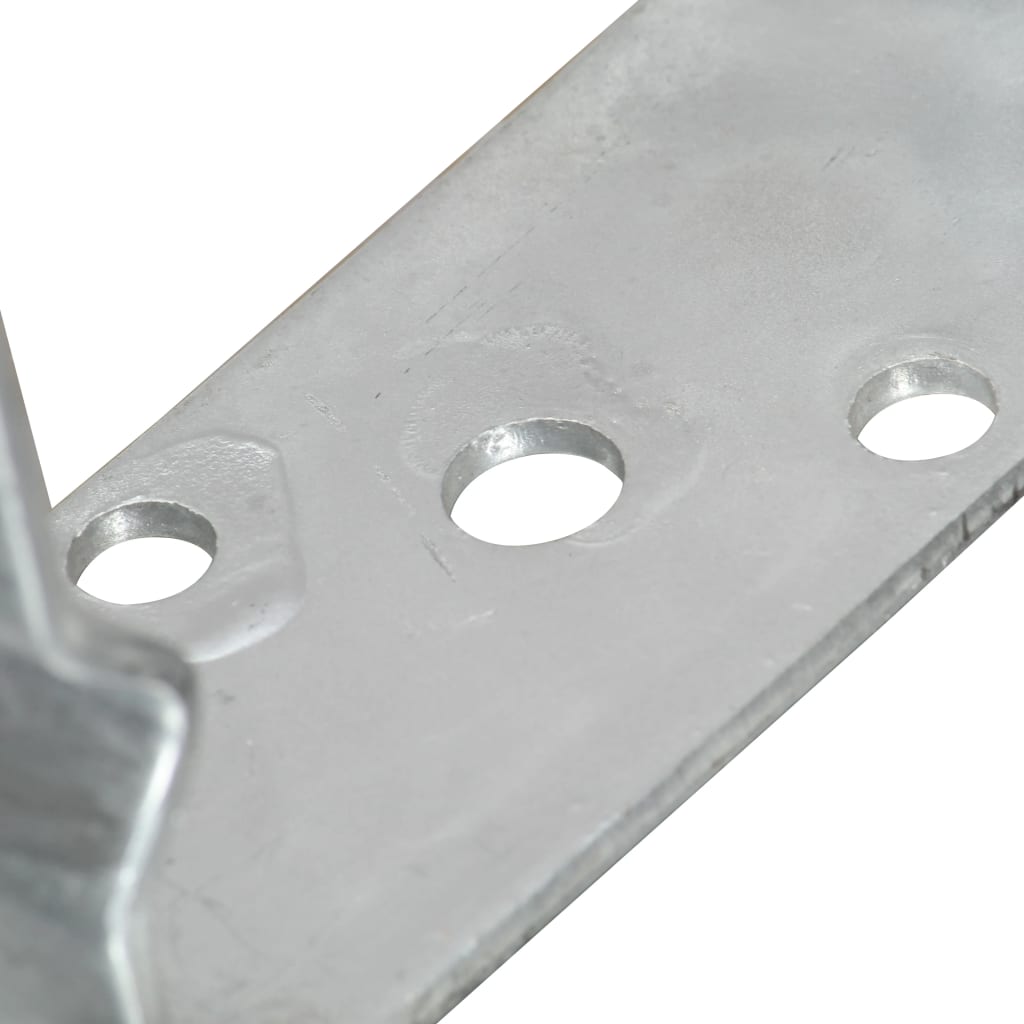 jordankre 6 stk. 9x6x15 cm galvaniseret stål sølvfarvet