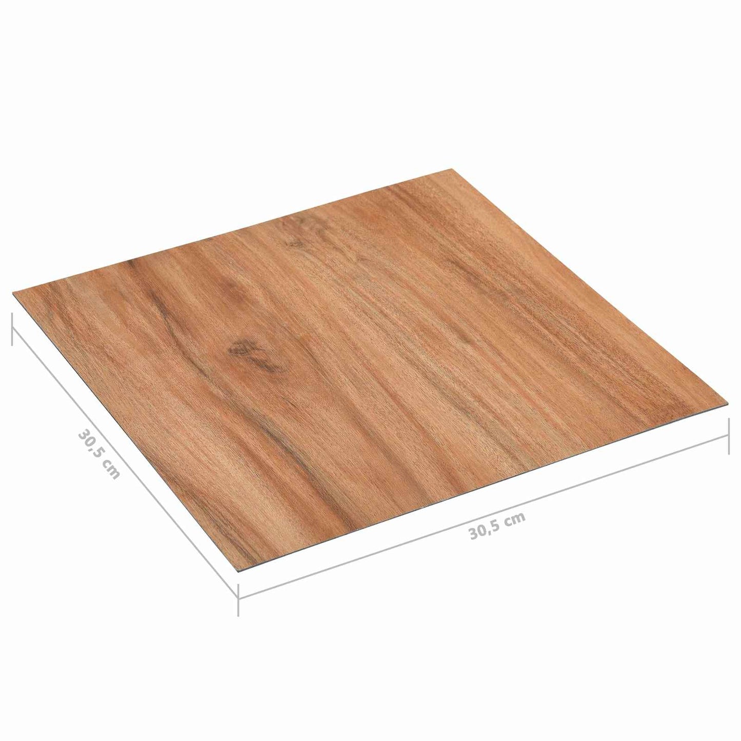 Gulvplanker 5,11 m² 55 pcs PVC Lys Træ