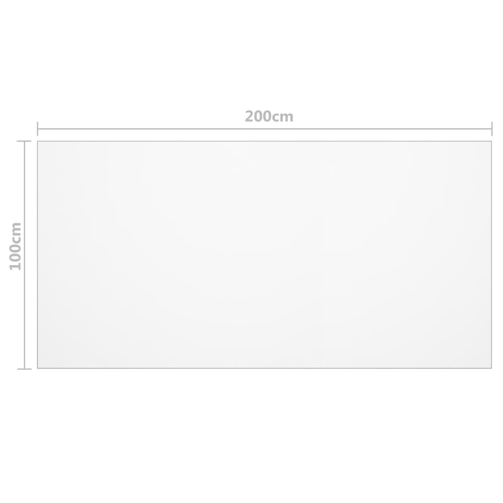 bordbeskytter 200x100 cm 1,6 mm PVC mat