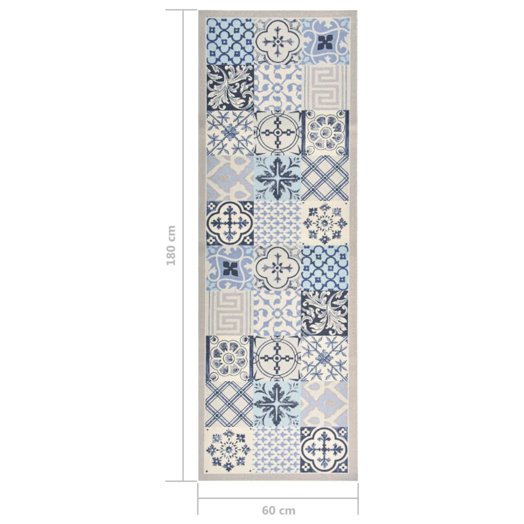 vaskbar køkkenmåtte 60x180 cm mosaikprint