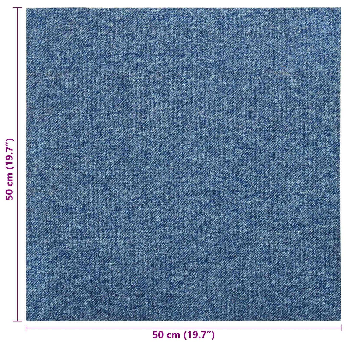 Tæppe 20 pcs Blå 50 x 50 cm 100% Polypropylen