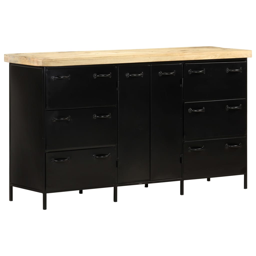 skænk 140x38x76 cm ru mangotræ