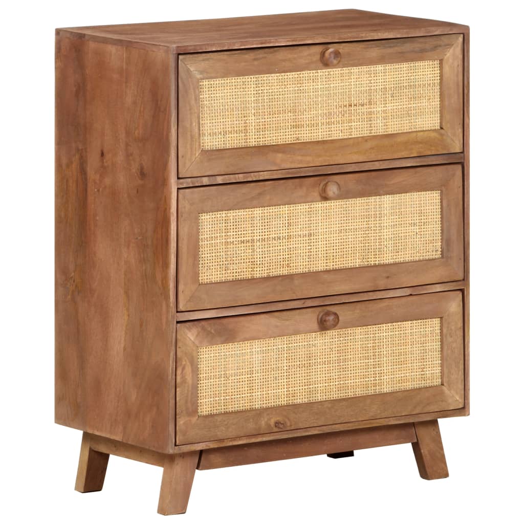 skænk 61x35x76 cm massivt mangotræ