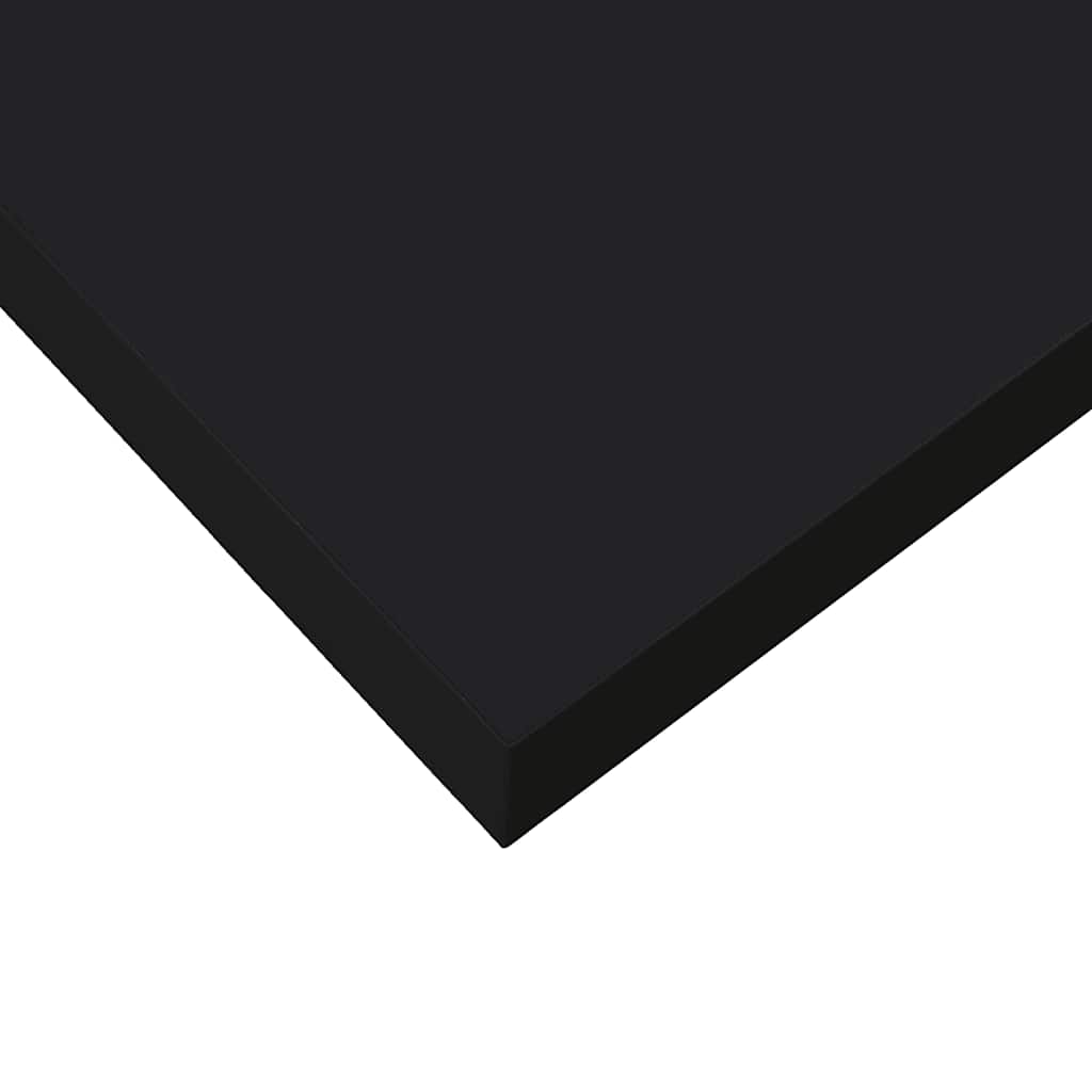 væghylde 120x23,5x3,8 cm MDF sort