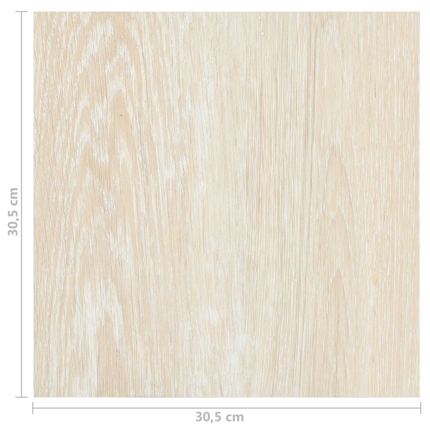 Gulvplanker 5,11 m² 55 pcs PVC Hvid og Beige