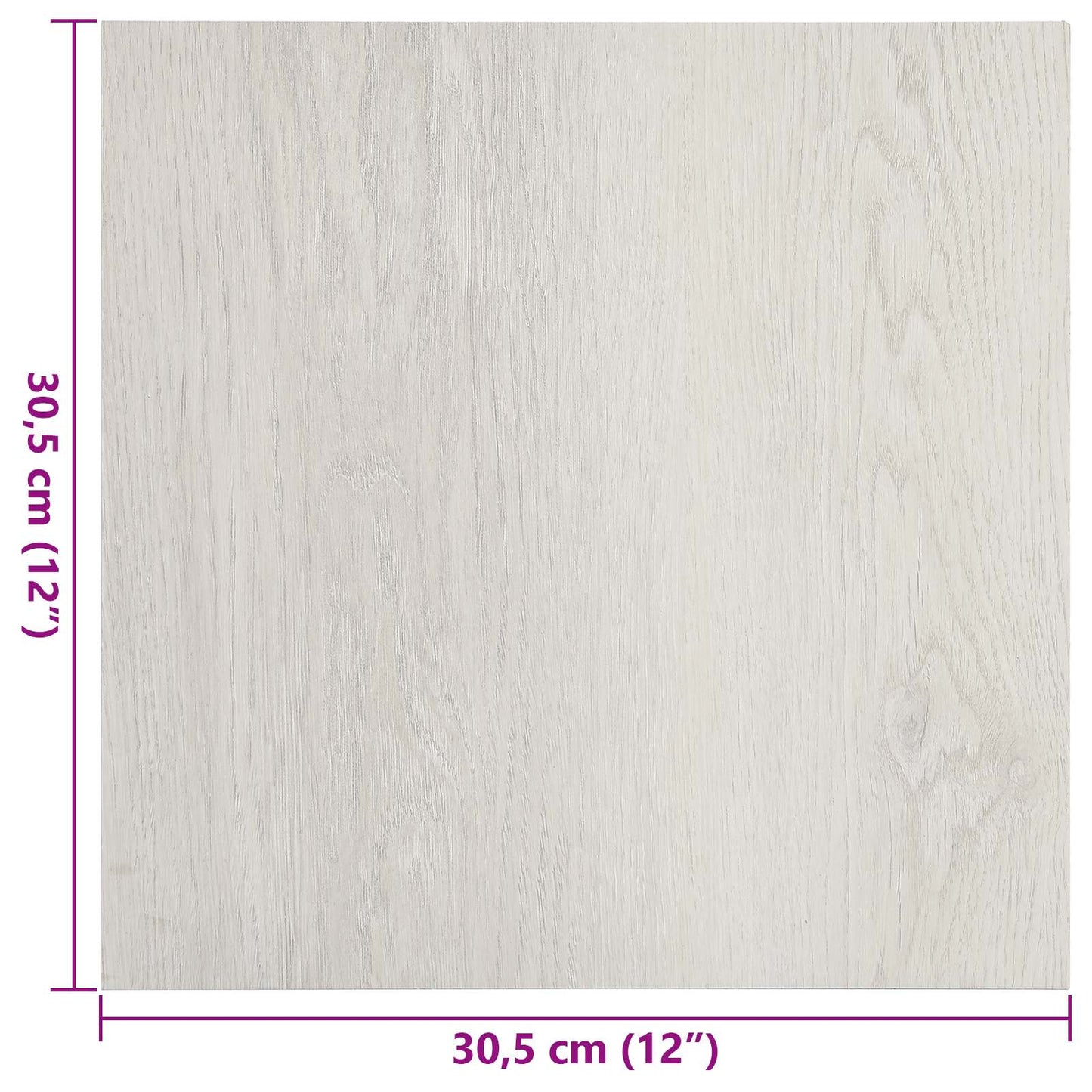 Gulvplanker 5,11 m² 55 pcs PVC Lys beige