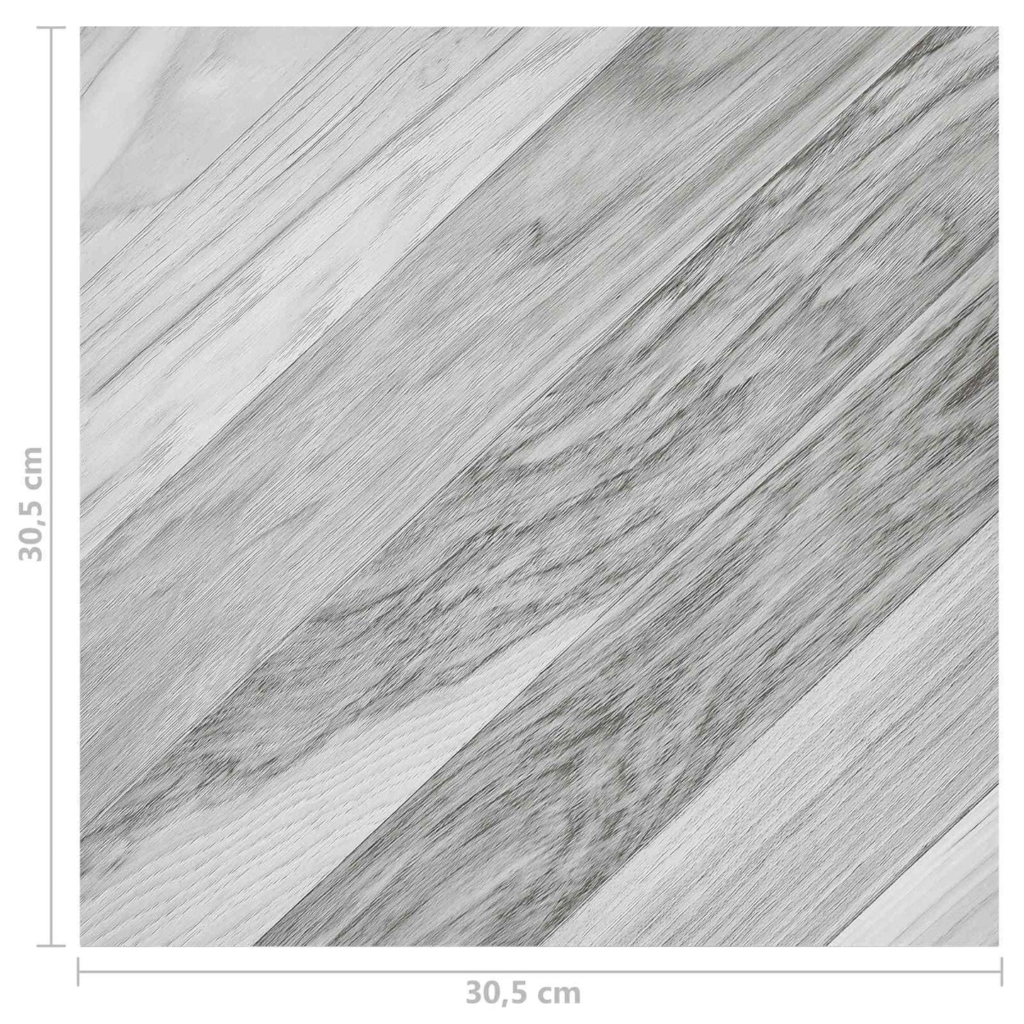 Gulvplanker 55 pcs Grå 5,11 m² PVC