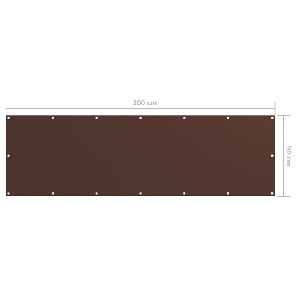 altanafskærmning 90x300 cm oxfordstof brun