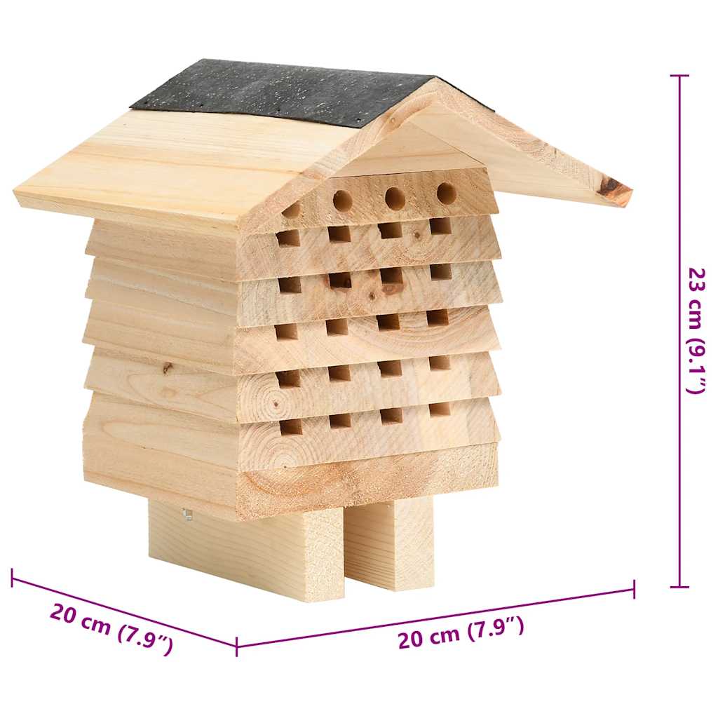 bihotel 22x20x20 cm massivt fyrretræ
