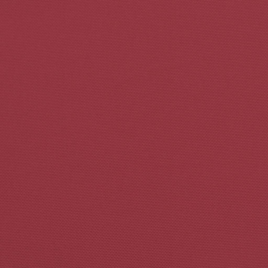 hynde til havebænk 120x(50+50)x7 cm oxfordstof vinrød