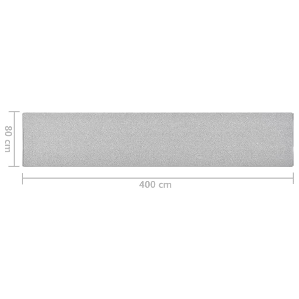 tæppeløber 80x400 cm lysegrå