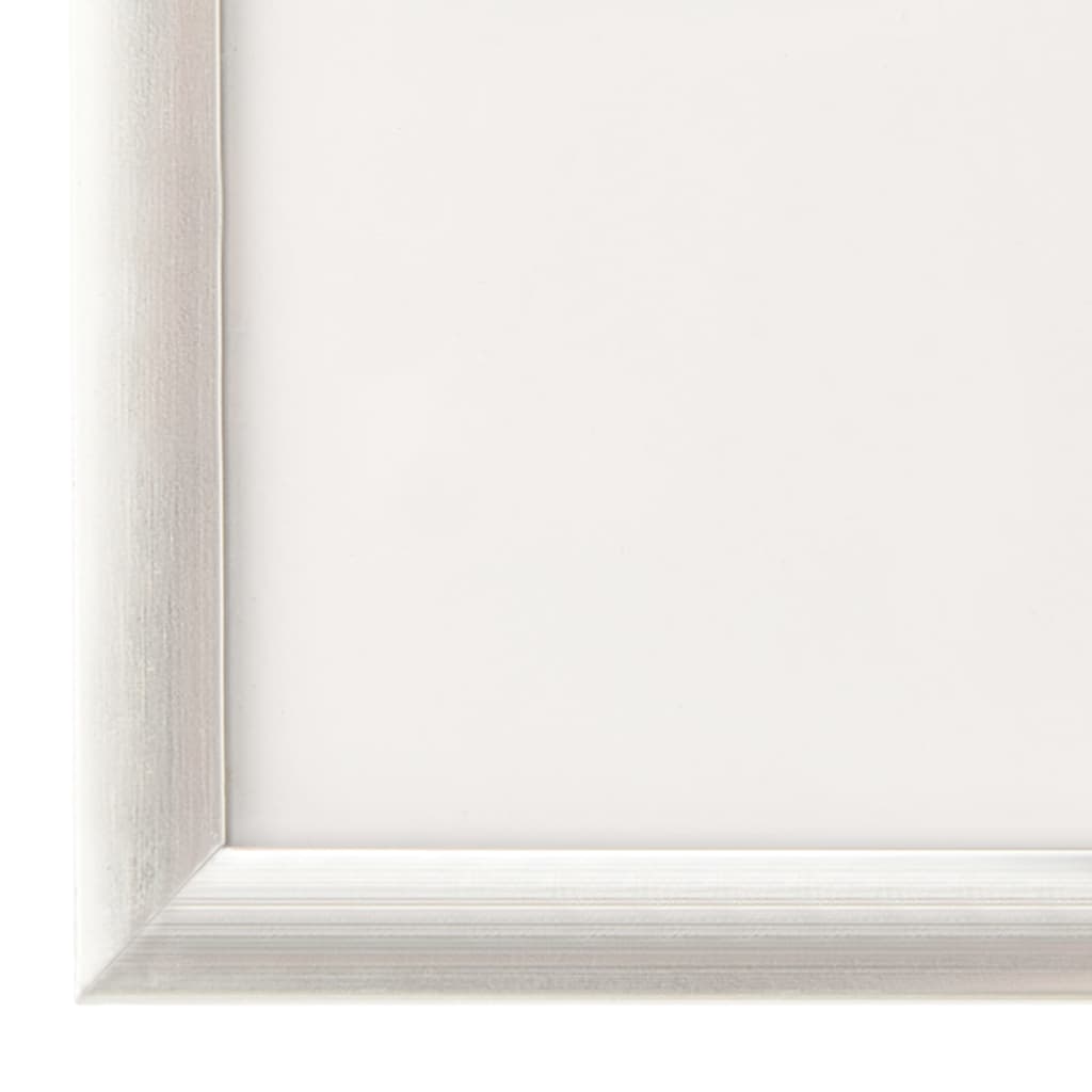 billedrammer 3 stk. til bord 21x29,7 cm MDF sølvfarvet