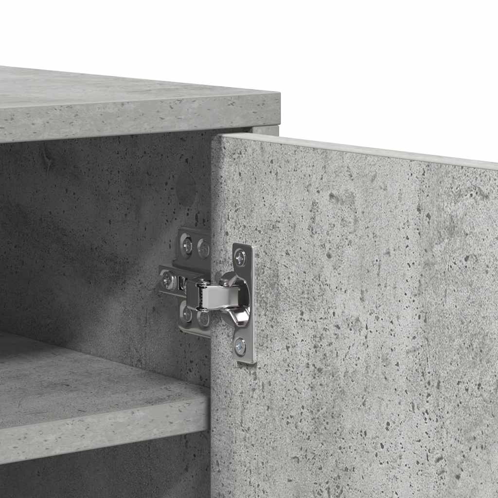 skoskab 60x35x70 cm konstrueret træ betongrå