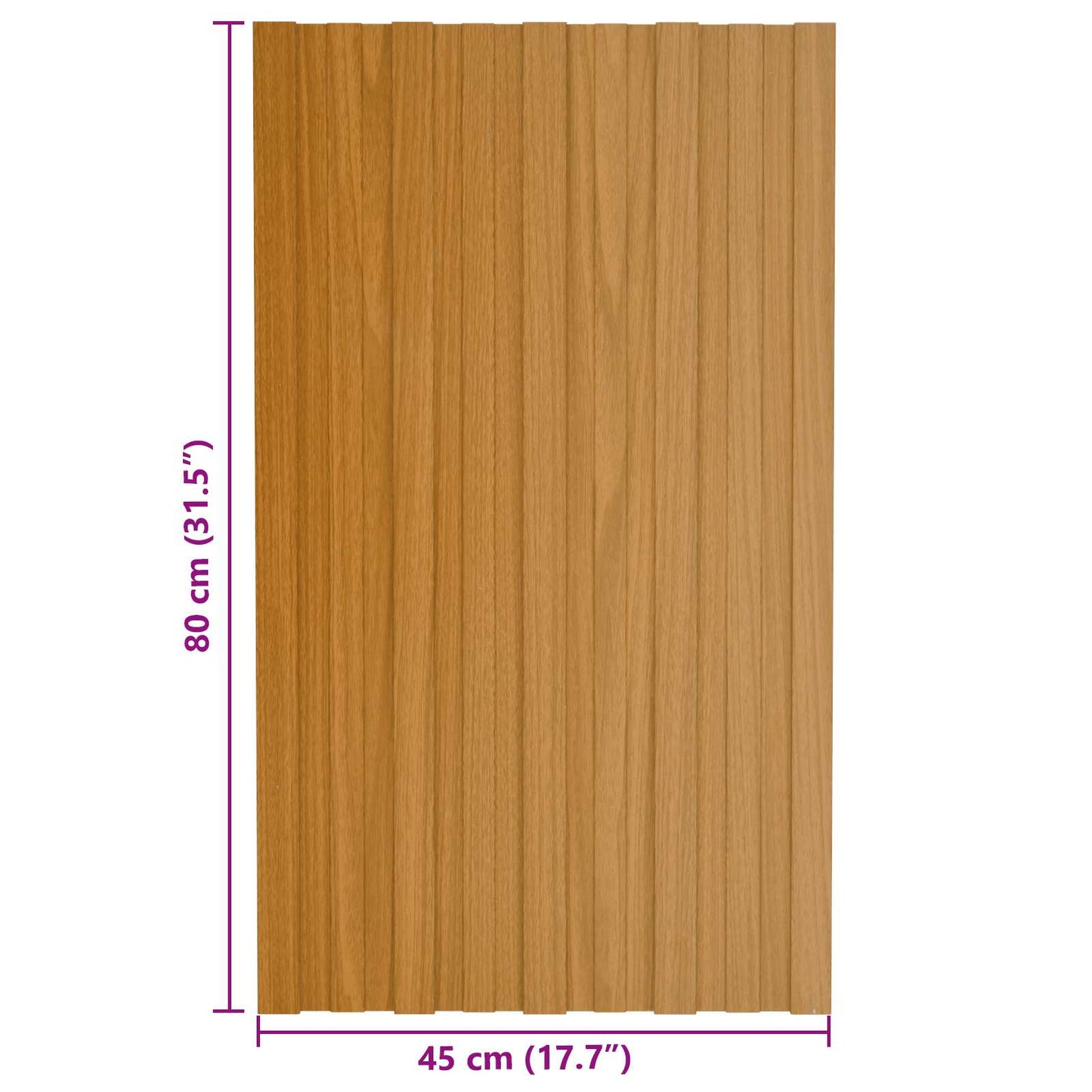 Tagpanel 12 pcs Naturfarvet 80 x 45 cm Galvaniseret stål