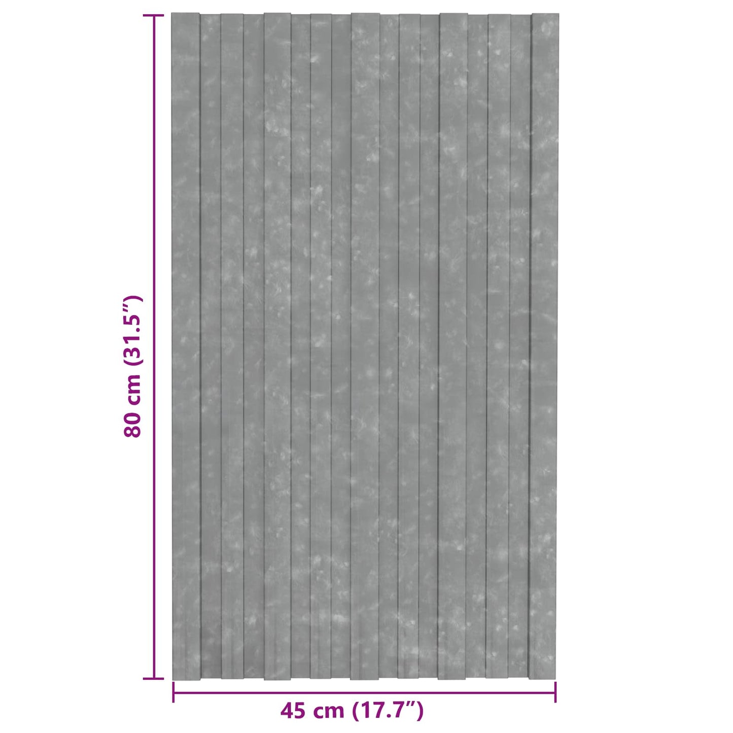Tagpanel 12 pcs Sølv 80 x 45 cm Galvaniseret stål