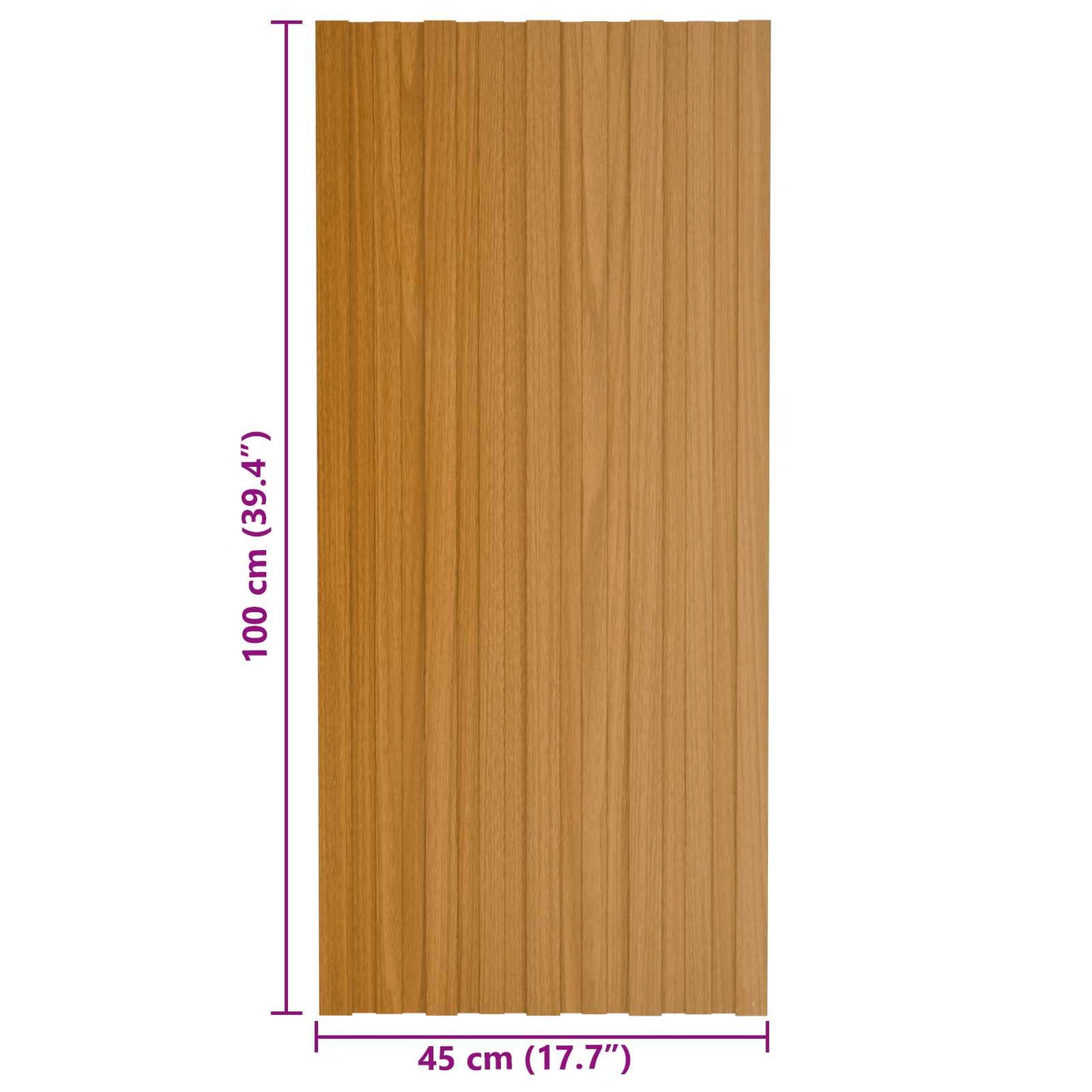 Tagpanel 12 pcs Naturfarvet 100 x 45 cm Galvaniseret stål