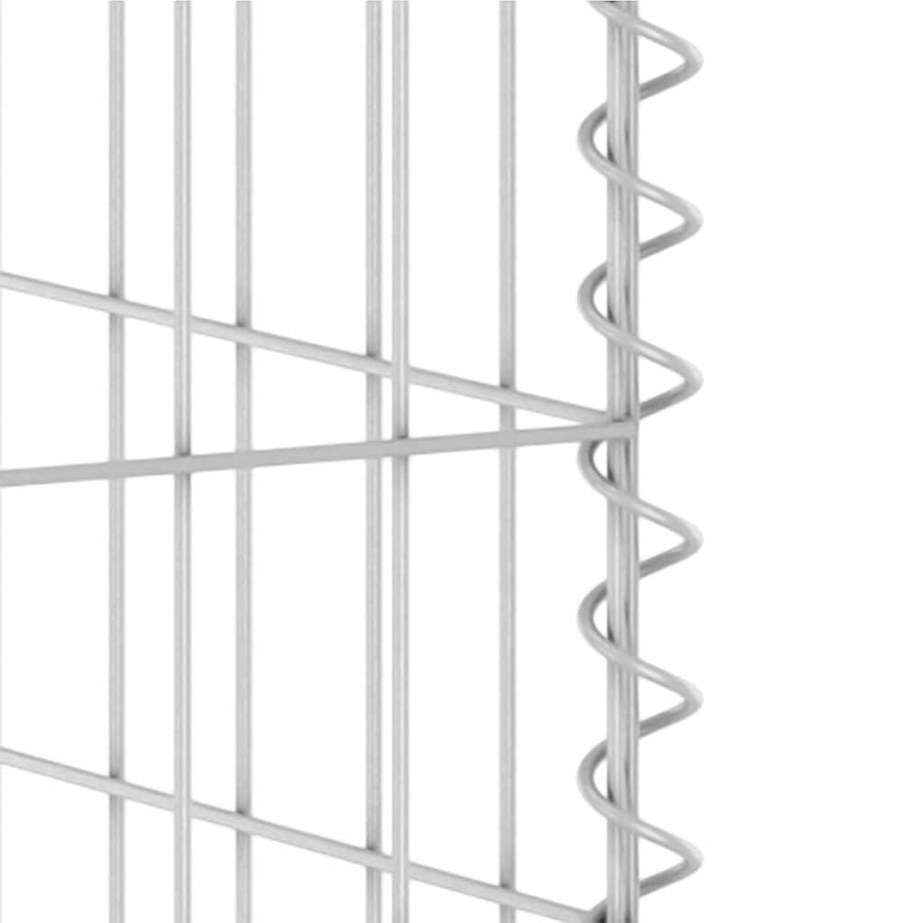 gabionvæg til affaldsspand 325x100x110 cm galvaniseret stål