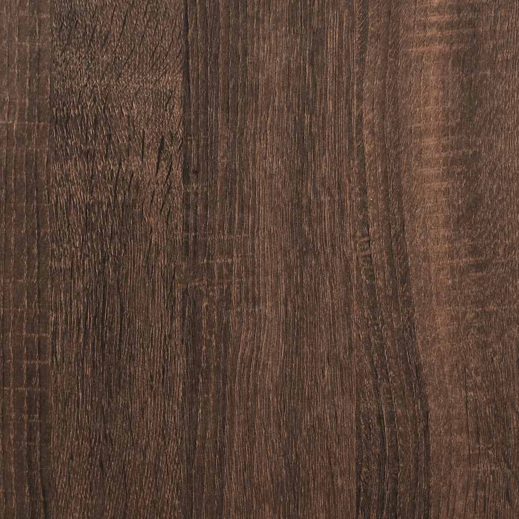 kommode 60x35x98,5 cm konstrueret træ brun egetræsfarve