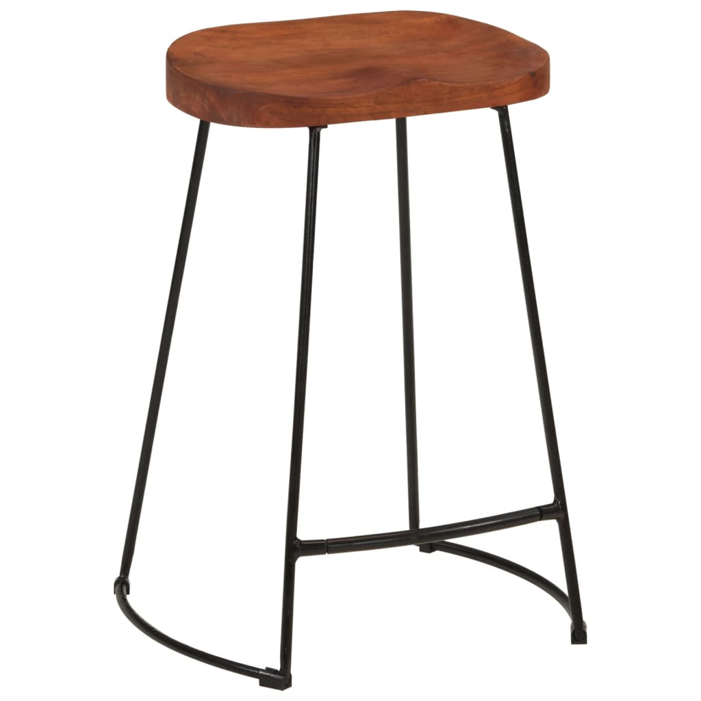 Gavin-barstole 2 stk. 45x40x63 cm massivt mangotræ
