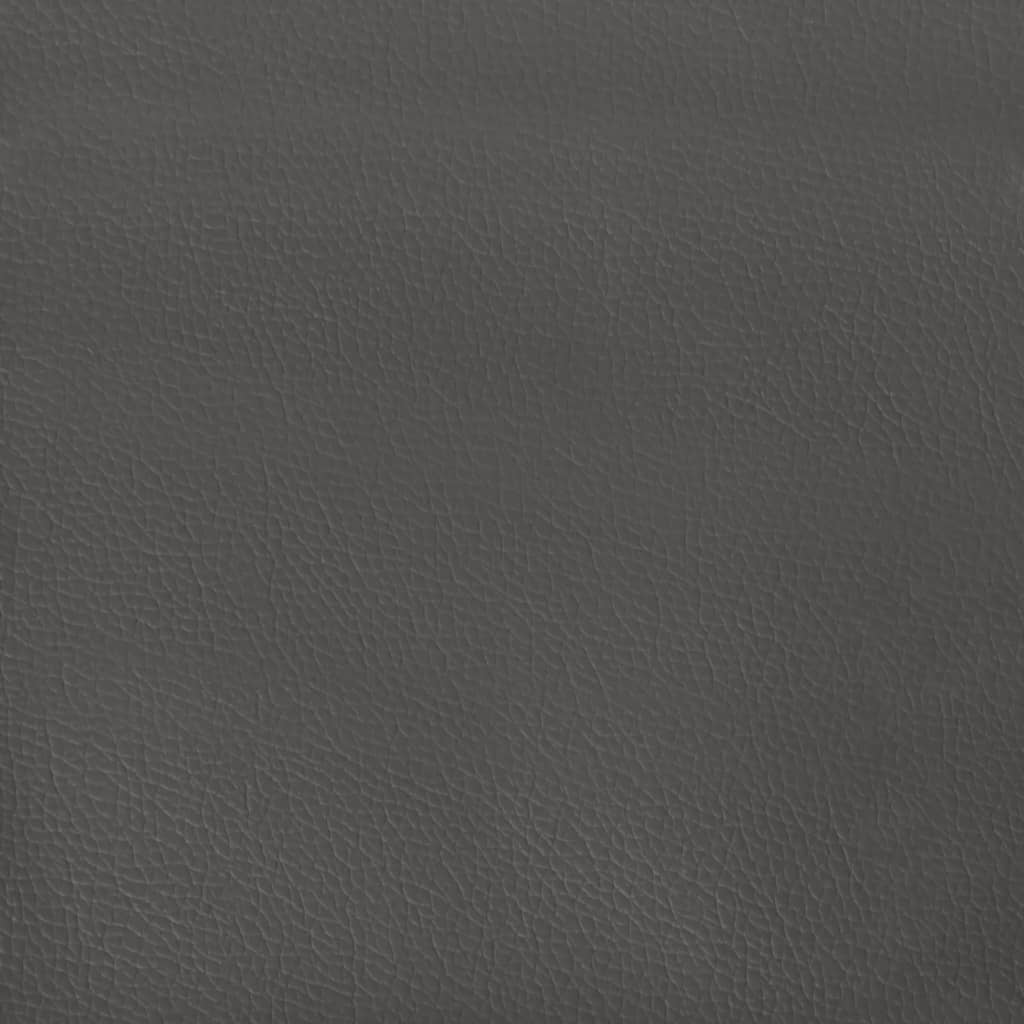sengegavle 180x5x78/88 cm kunstlæder grå