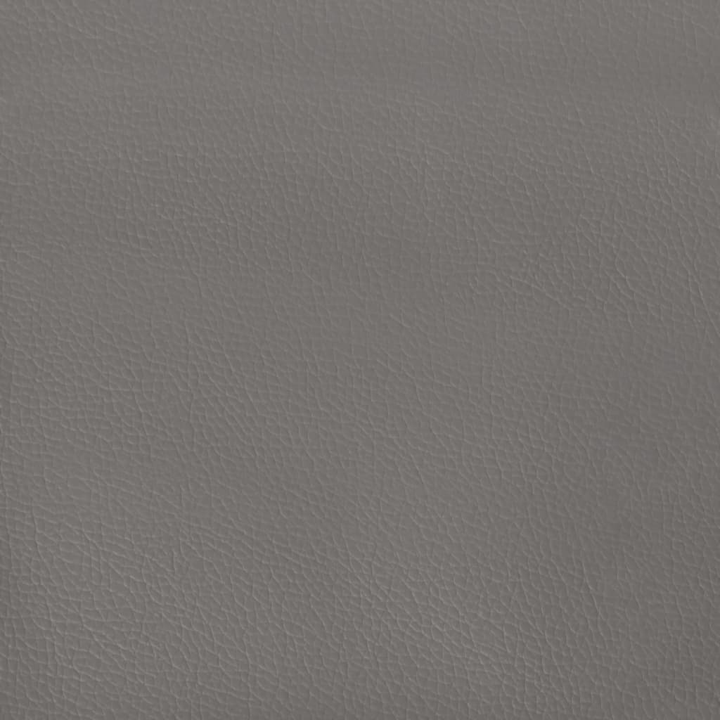 sengegavl 90x5x78/88 cm kunstlæder grå