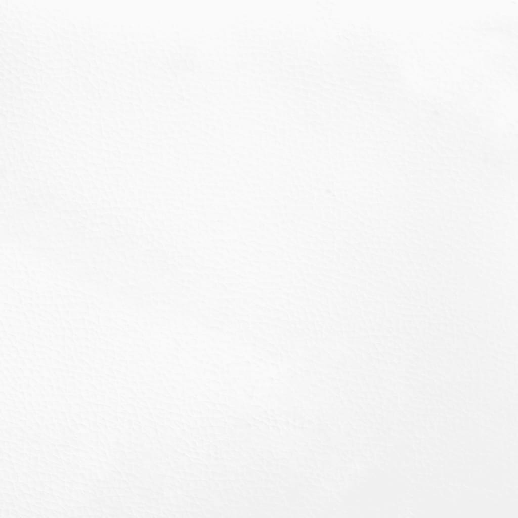sengegavle 144x5x78/88 cm kunstlæder hvid