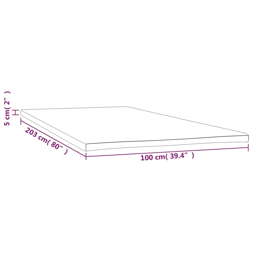 topmadras 100x203x5 cm