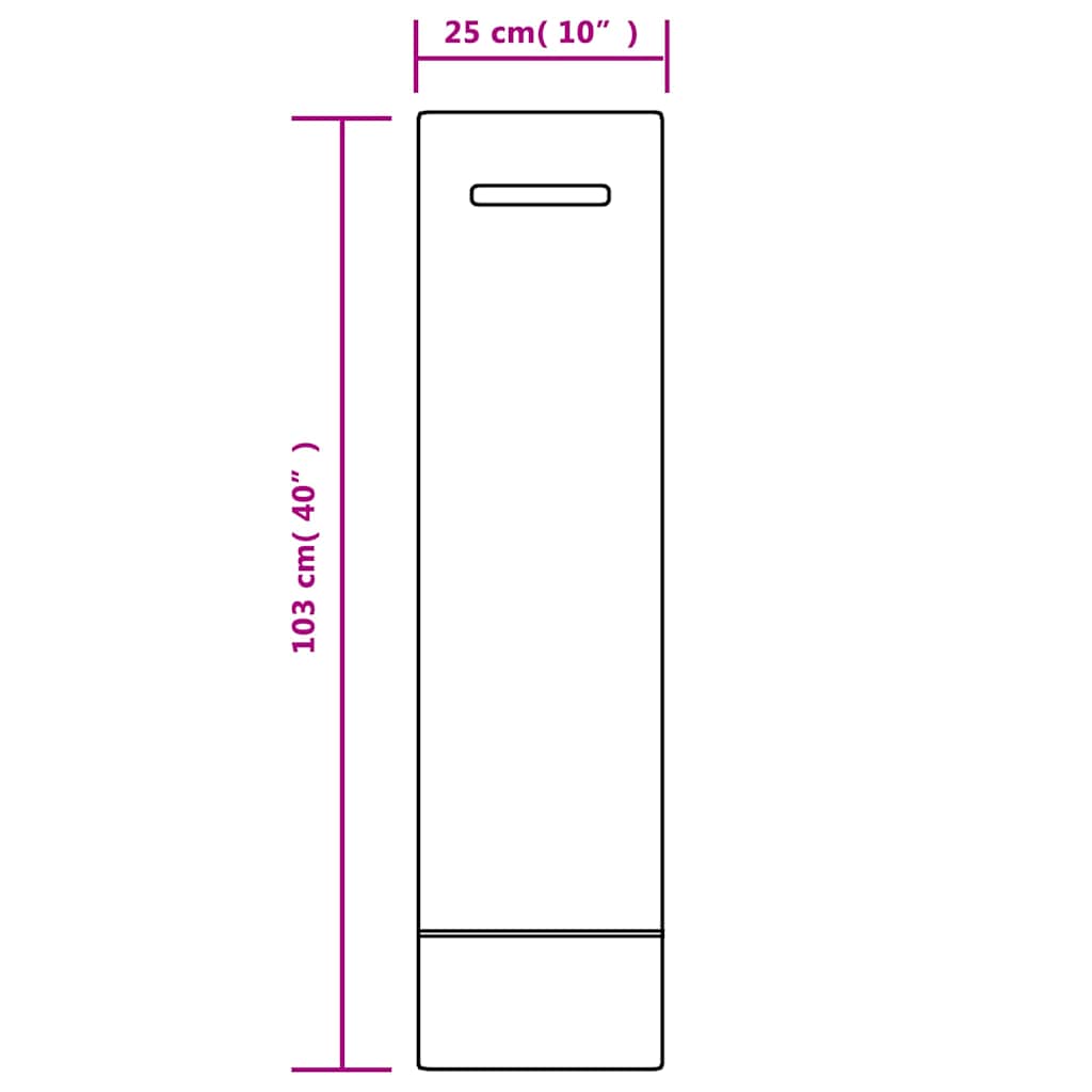 sandsække 100 stk. 103x25 cm HDPE mørkegrøn