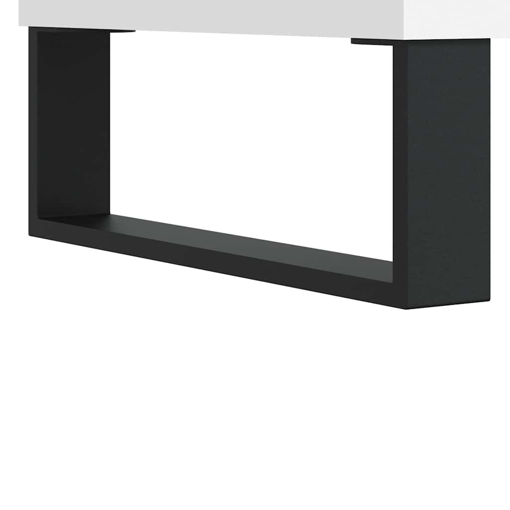højskab 69,5x34x180 cm konstrueret træ hvid