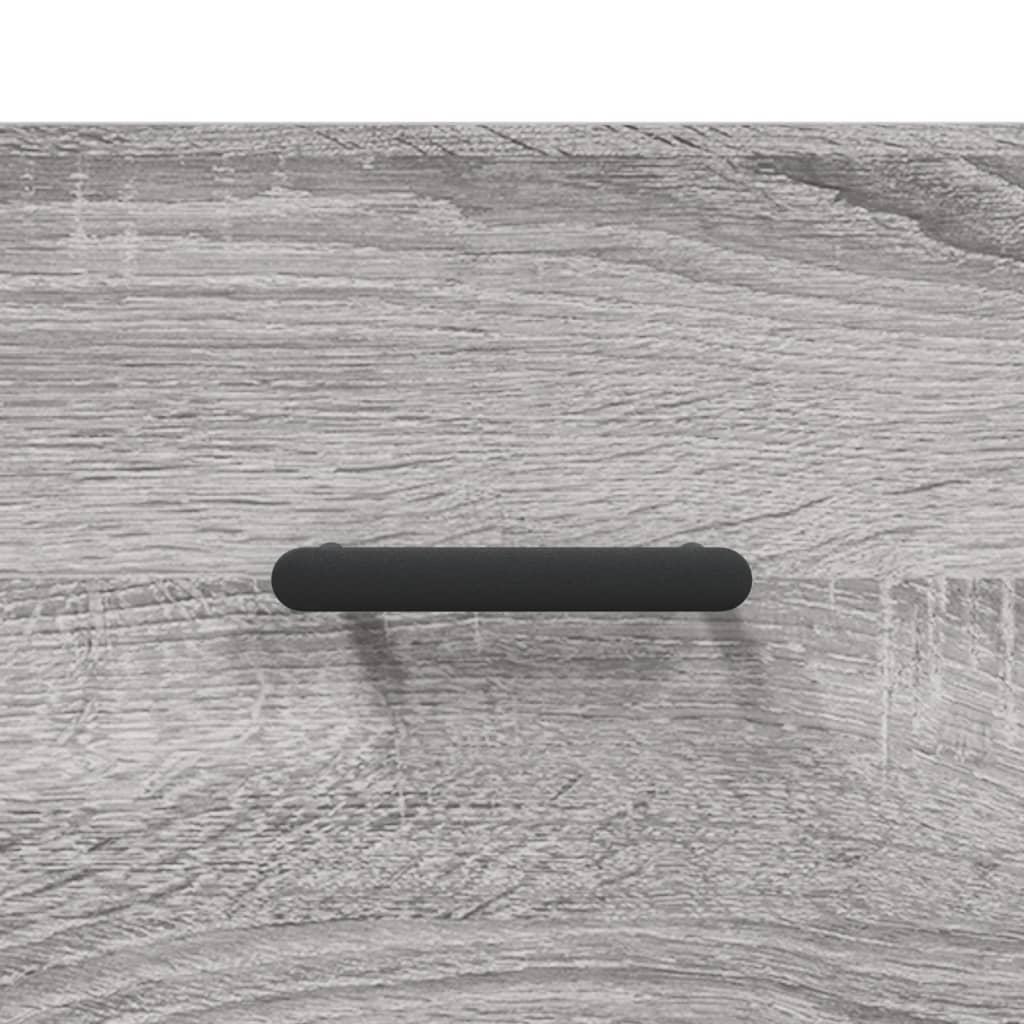 højskab 69,5x34x180 cm konstrueret træ grå sonoma-eg